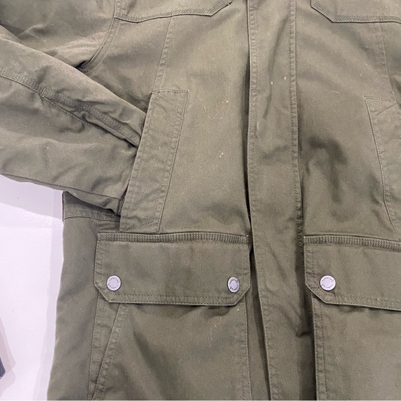 TIMBERLAND Army Green Sherpa-Lined Canvas Barn Jacket unisex Size Small NWT - Picture 5 of 9